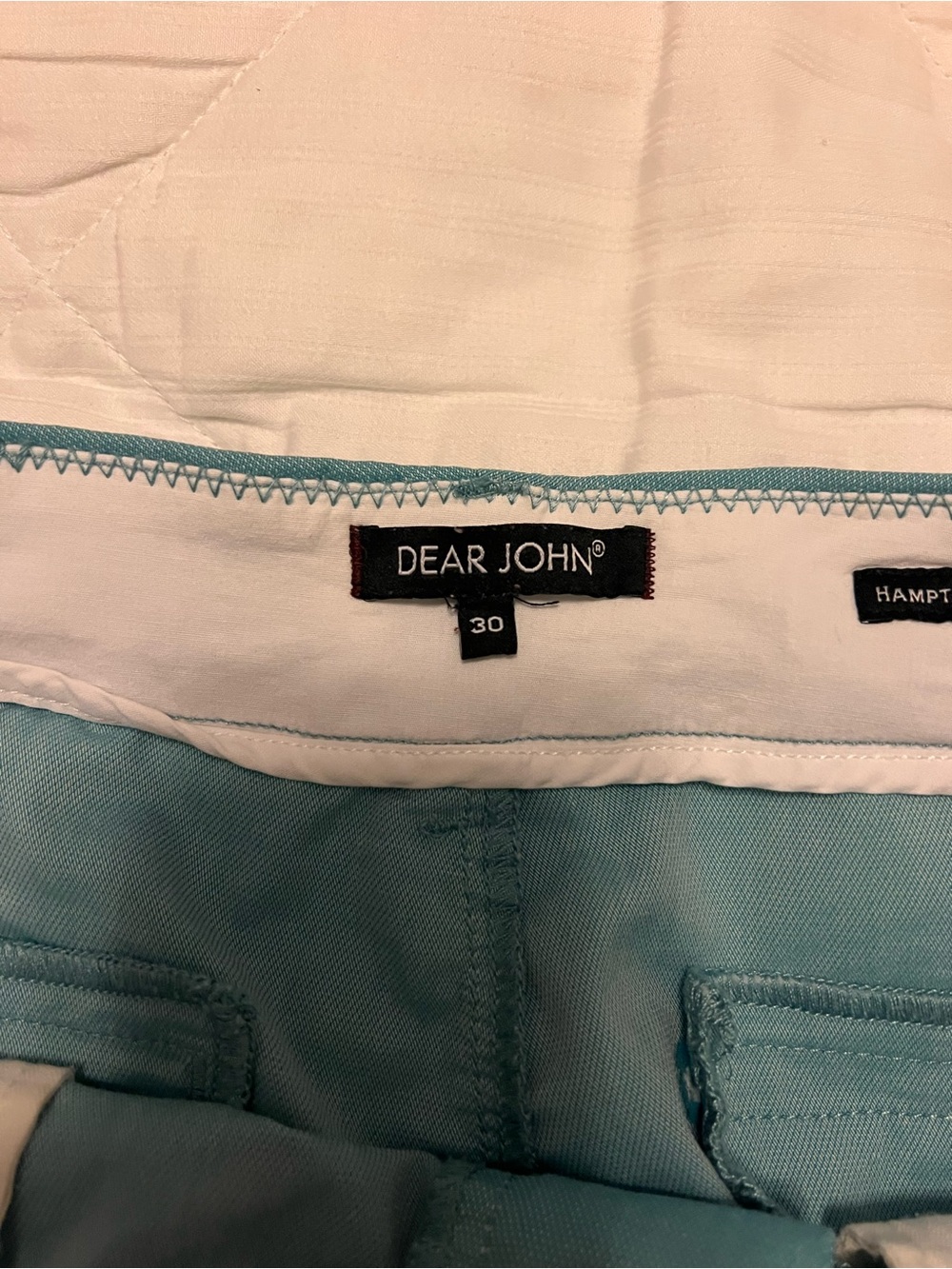 Dear John Teal Casual High-Waist Shorts THE BEST SHORTS EVER!!! Sz 12 fit like10 - Picture 6 of 7